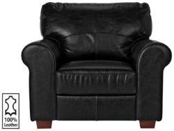 Heart of House - Salisbury - Leather Chair - Black